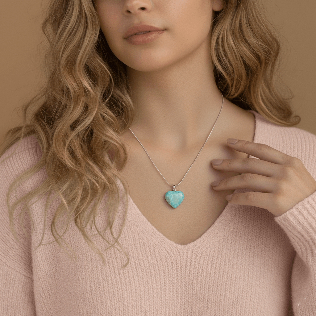 Calcite Heart Necklace