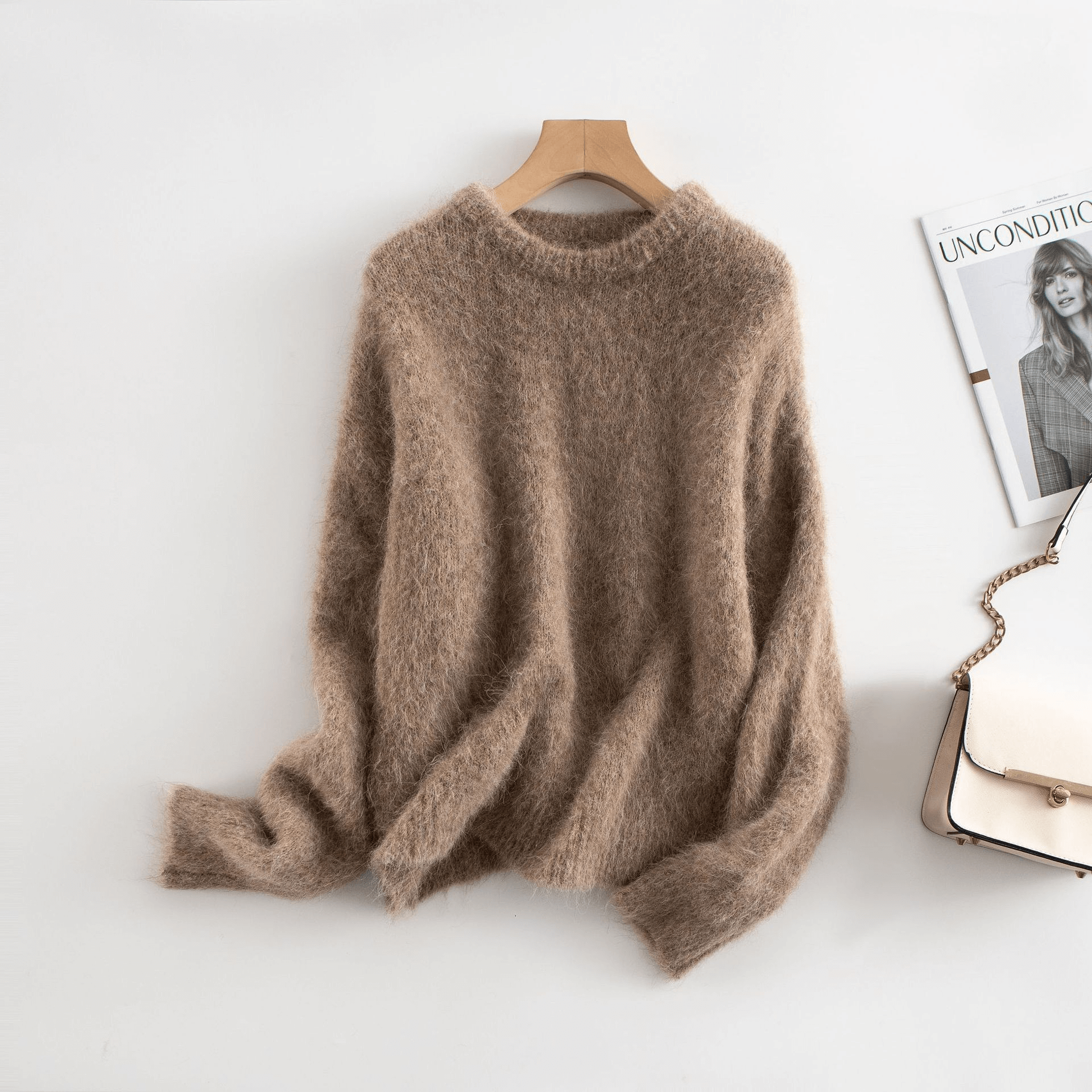 Oversized Brushed Alpaca Sweater