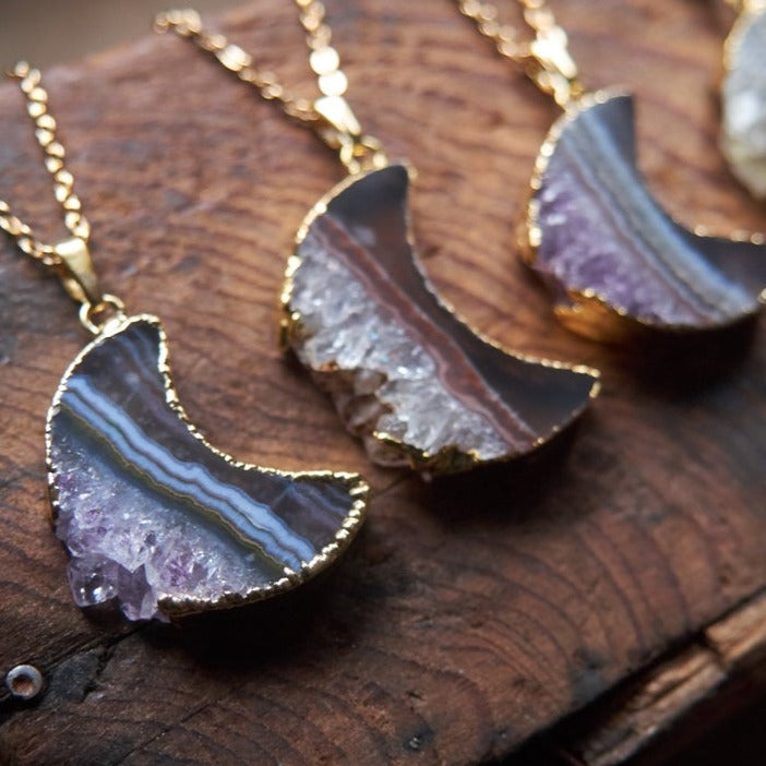 Amethyst Moon Necklace